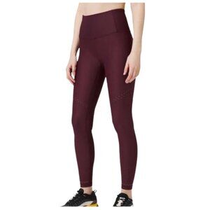 Lululemon Zoned In Tight Leggings 27" Garnet Maroon Plum Women's Size 8